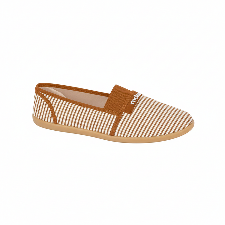 Alpargata Moleca camel con suela beige/camel