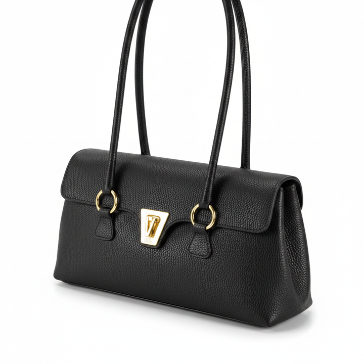 Close-up detalle cartera Vizzano Negro