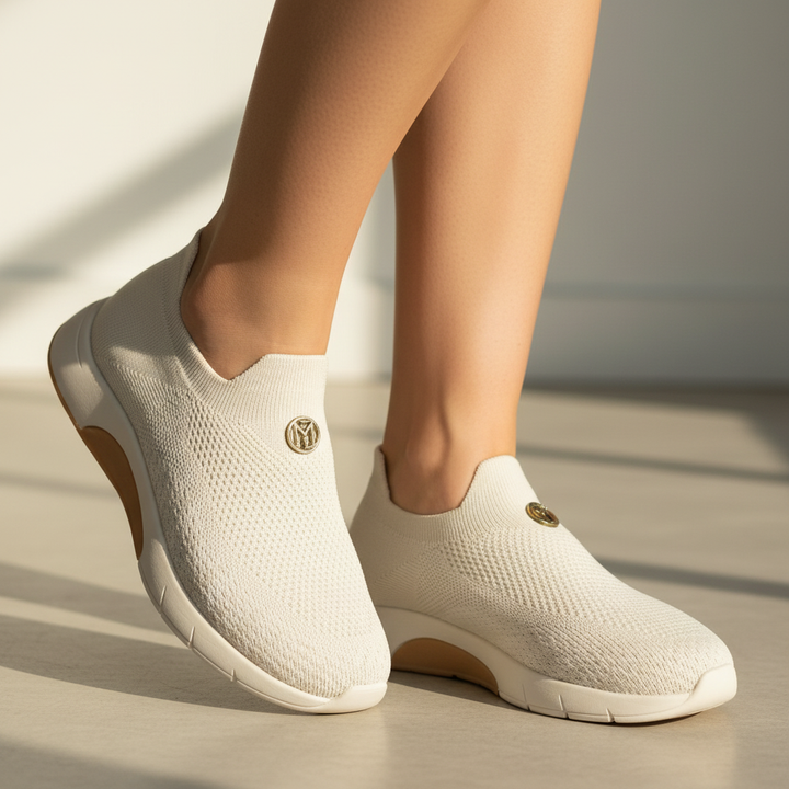 Close-up zapatilla Modare Blanco off
