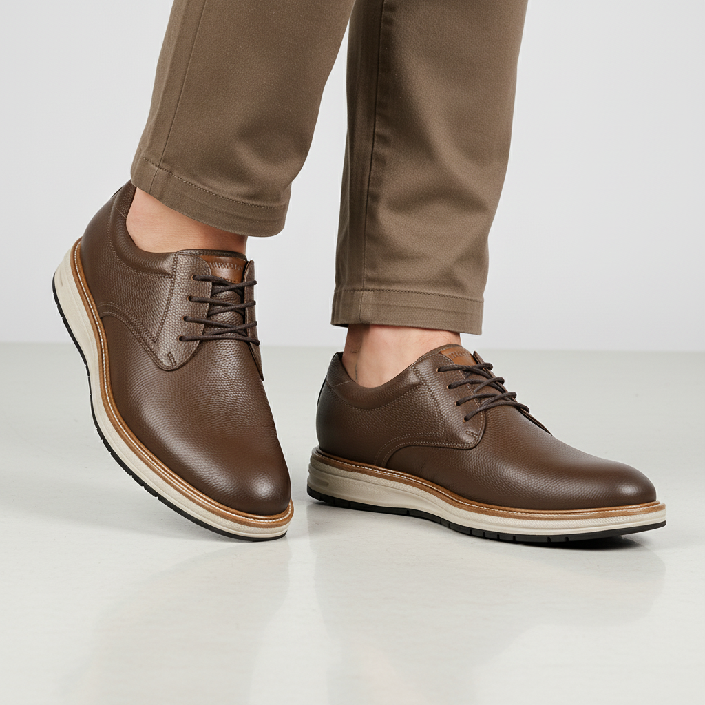 Detalle de pies con Ferracini 5168 Toffe