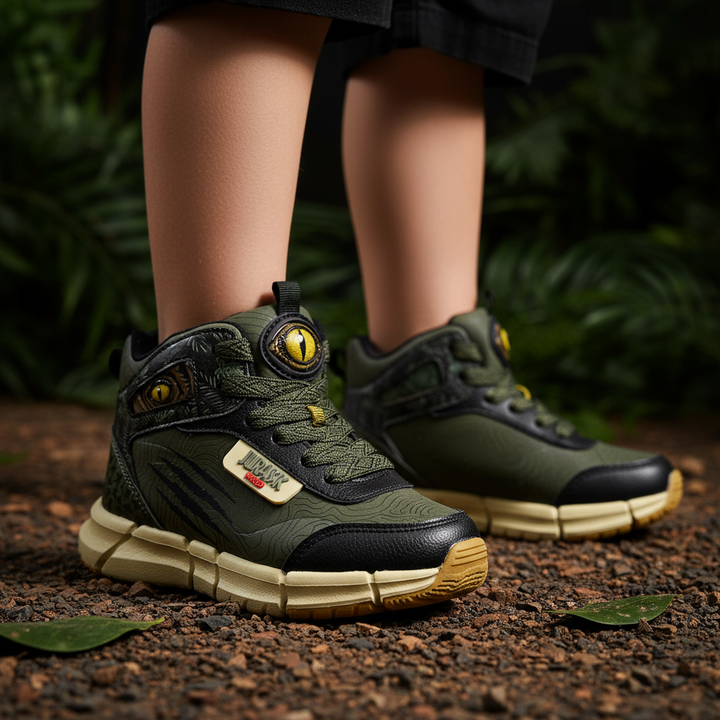 Detalle de pies con Jurassic Park JP068 Verde