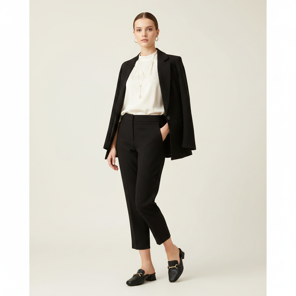 Modelo completo con Mule Piccadilly Negro