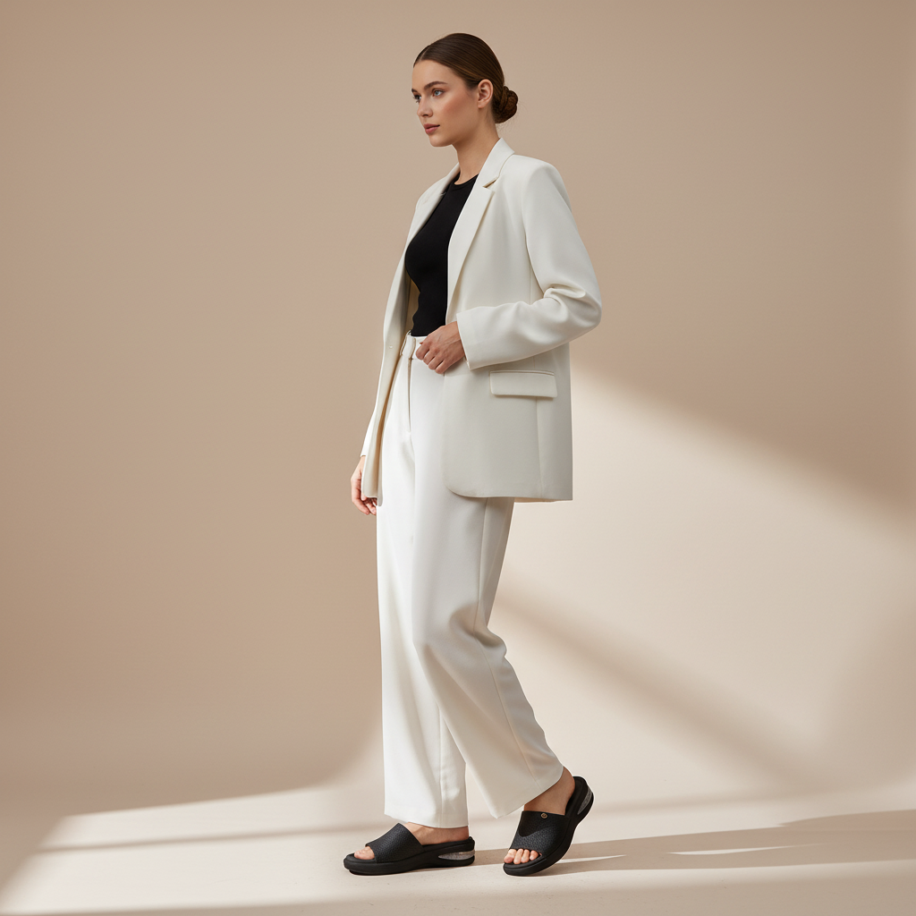Modelo completo con sandalia Piccadilly Negro