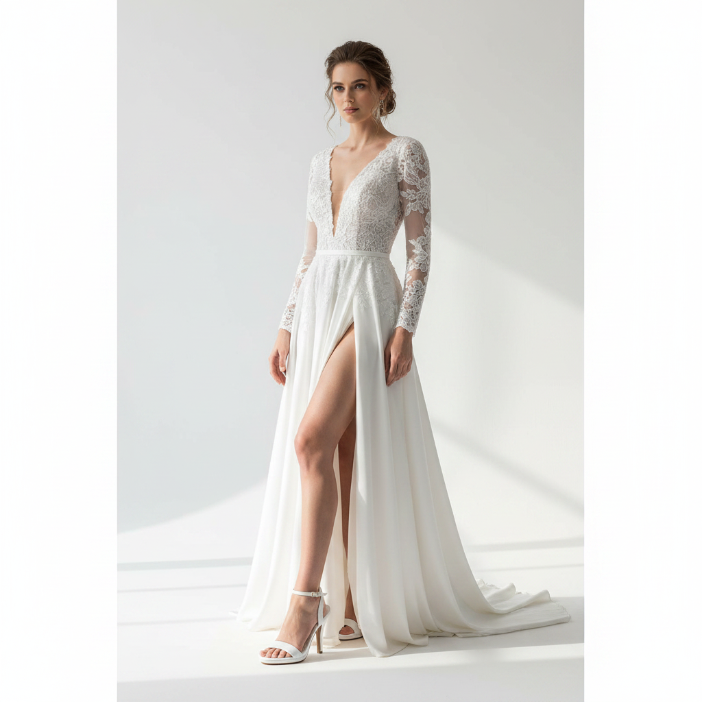 Modelo completo con sandalia Vizzano Blanca