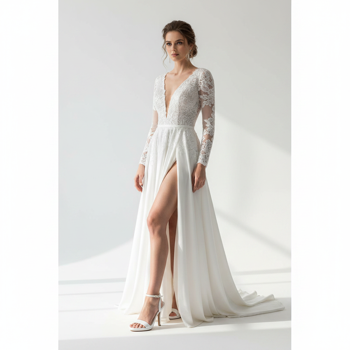 Modelo completo con sandalia Vizzano Blanca
