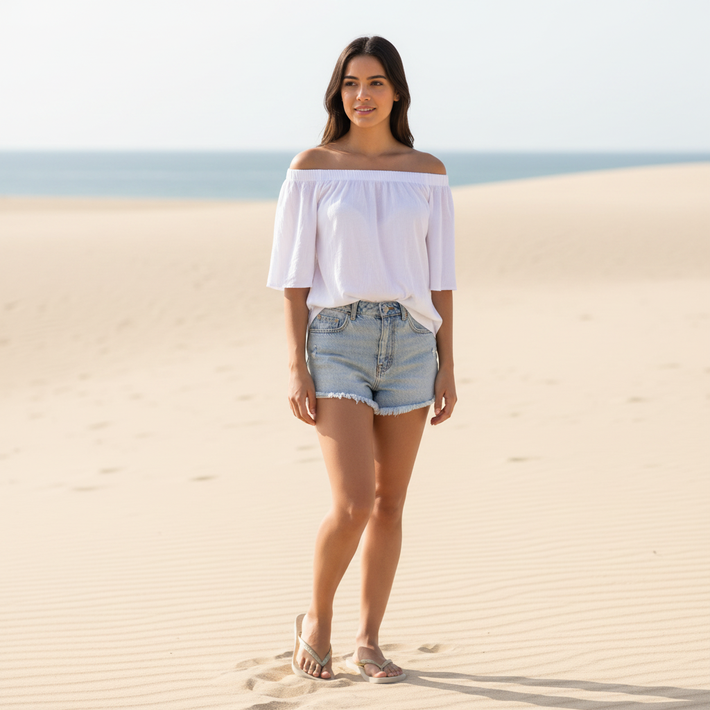Modelo completo con sandalias Ipanema IPF81 Dorado