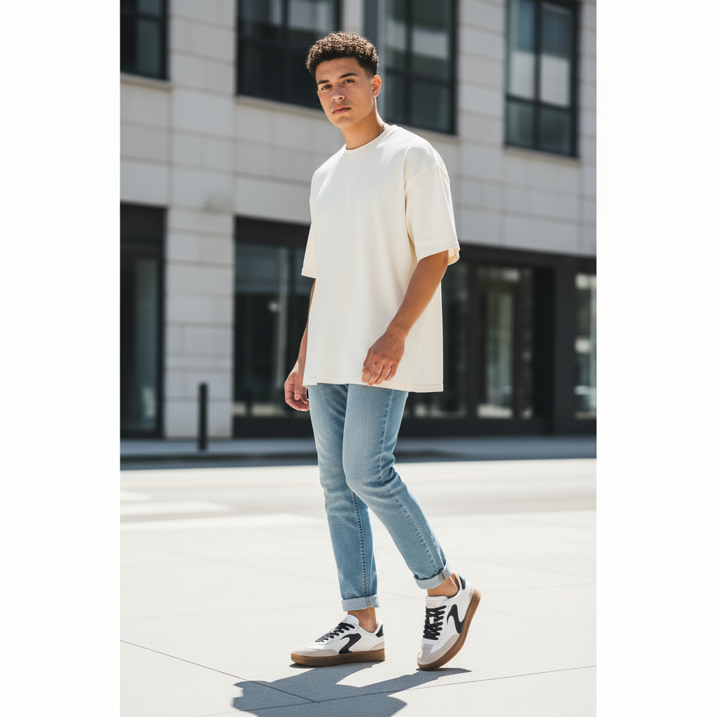 Modelo completo Skechers Slip-ins blanco