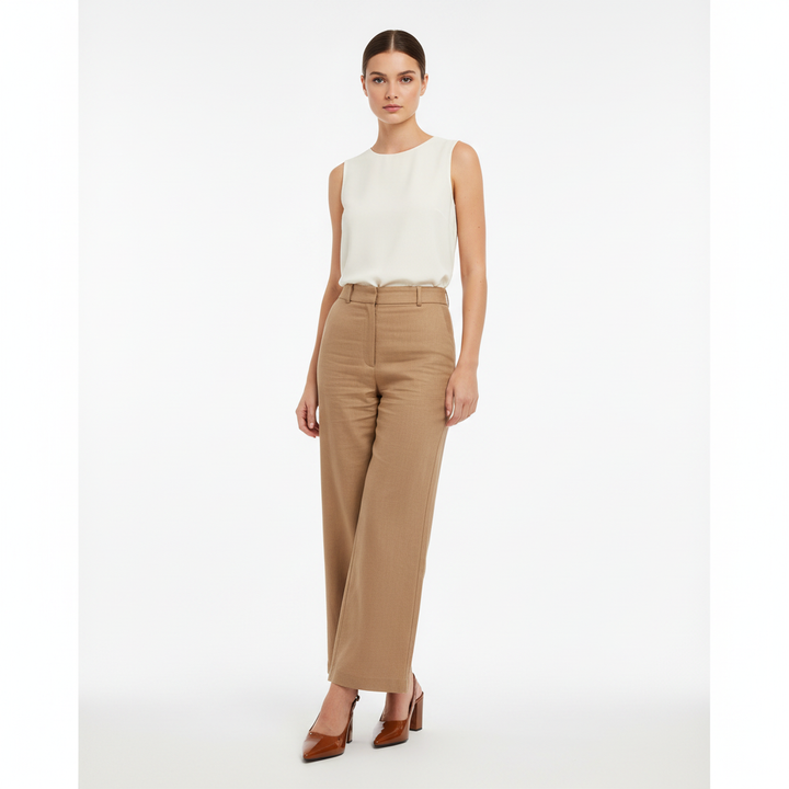 Modelo completo slingback marrón charol