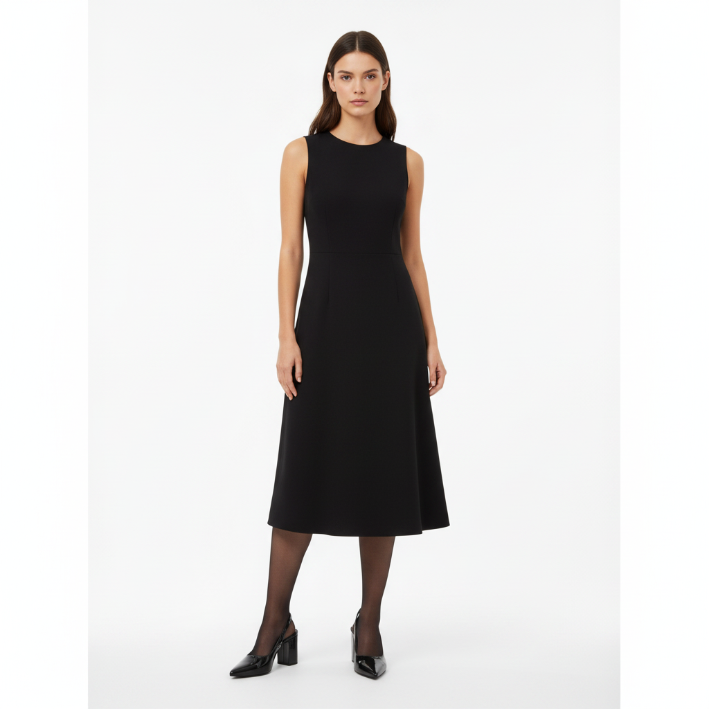 Modelo completo slingback negro charol