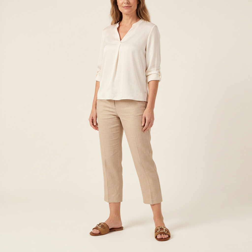 Modelo de cuerpo completo con sandalias Mariotta 20210-52 Caramelo