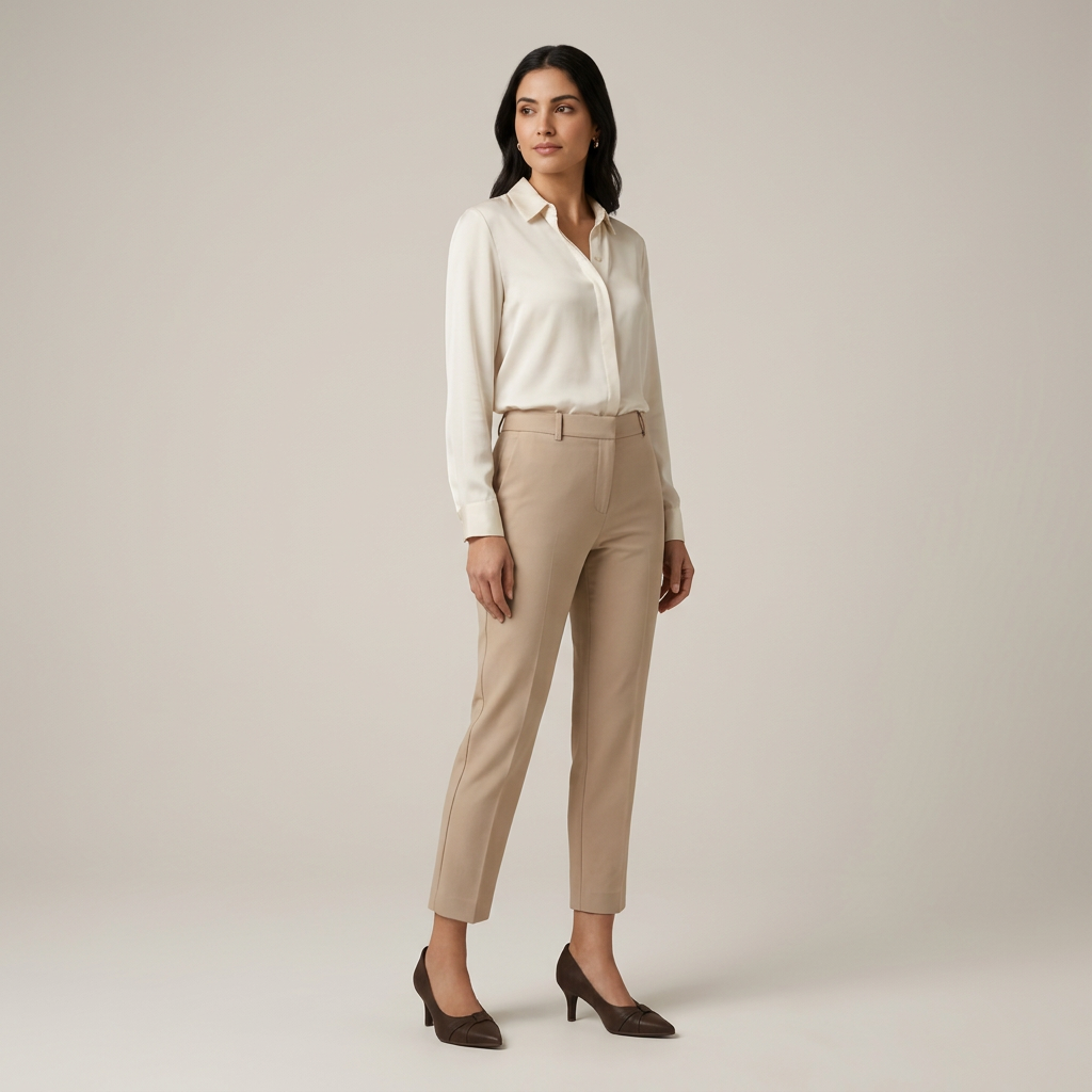 Modelo de cuerpo completo con zapatos Piccadilly Cacao