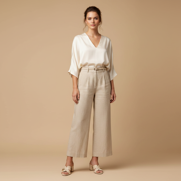 Sandalia Crema - Modelo completo
