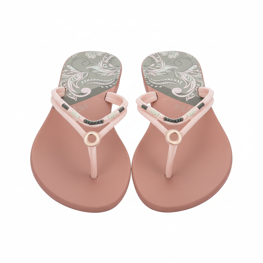 Sandalia Grendha GDC69 Nude - Vista superior flat lay