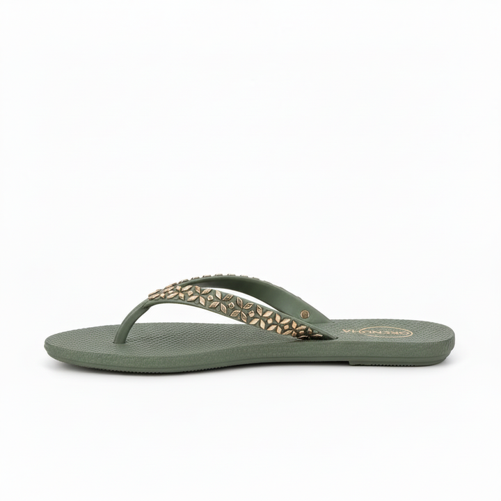 Sandalia Grendha GDC76 Verde - Vista lateral