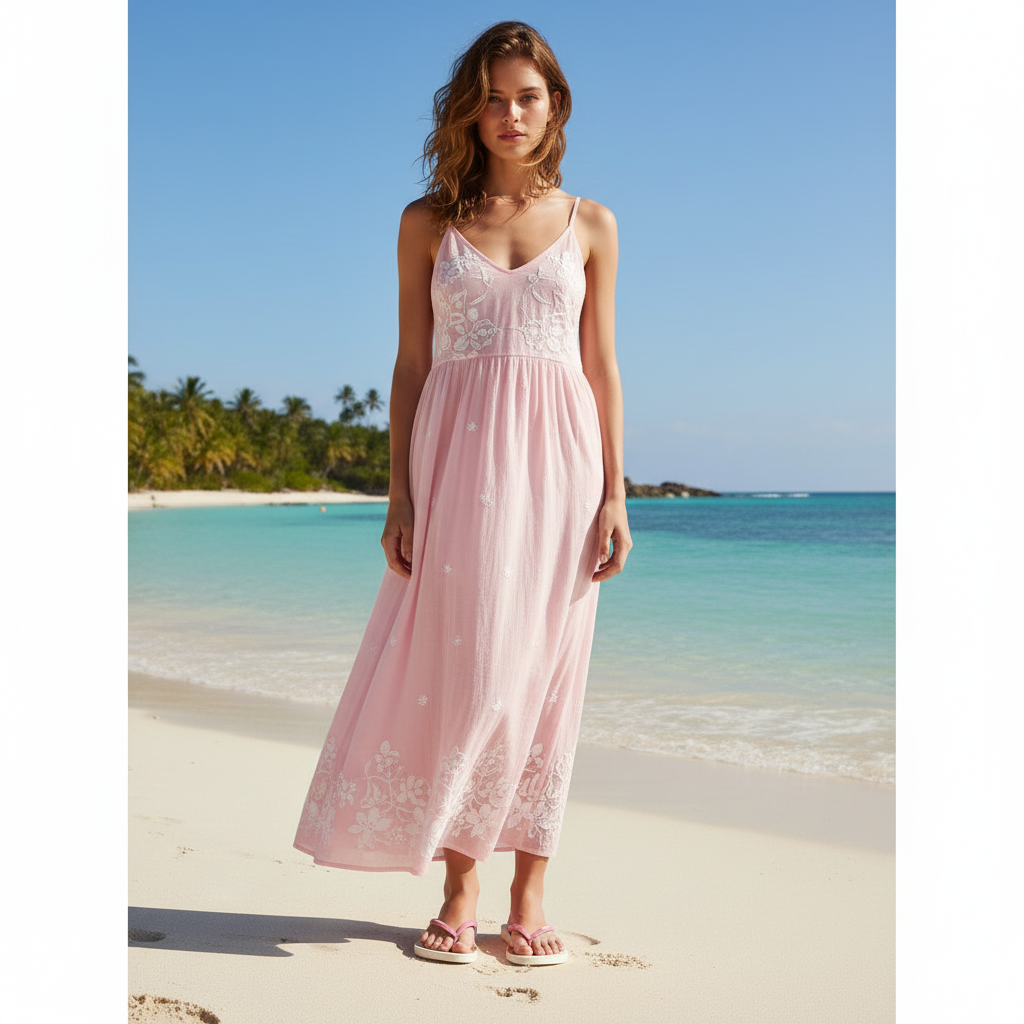 Sandalia Ipanema IPJ83 Rosa - Modelo completa playa