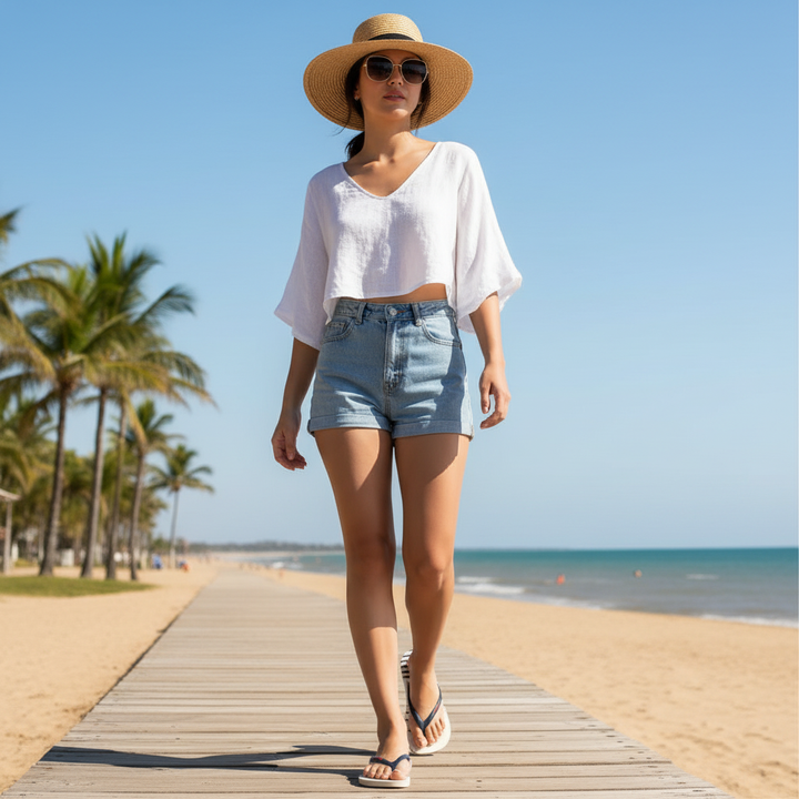Sandalia Ipanema IPP83 Azul - Modelo completa día