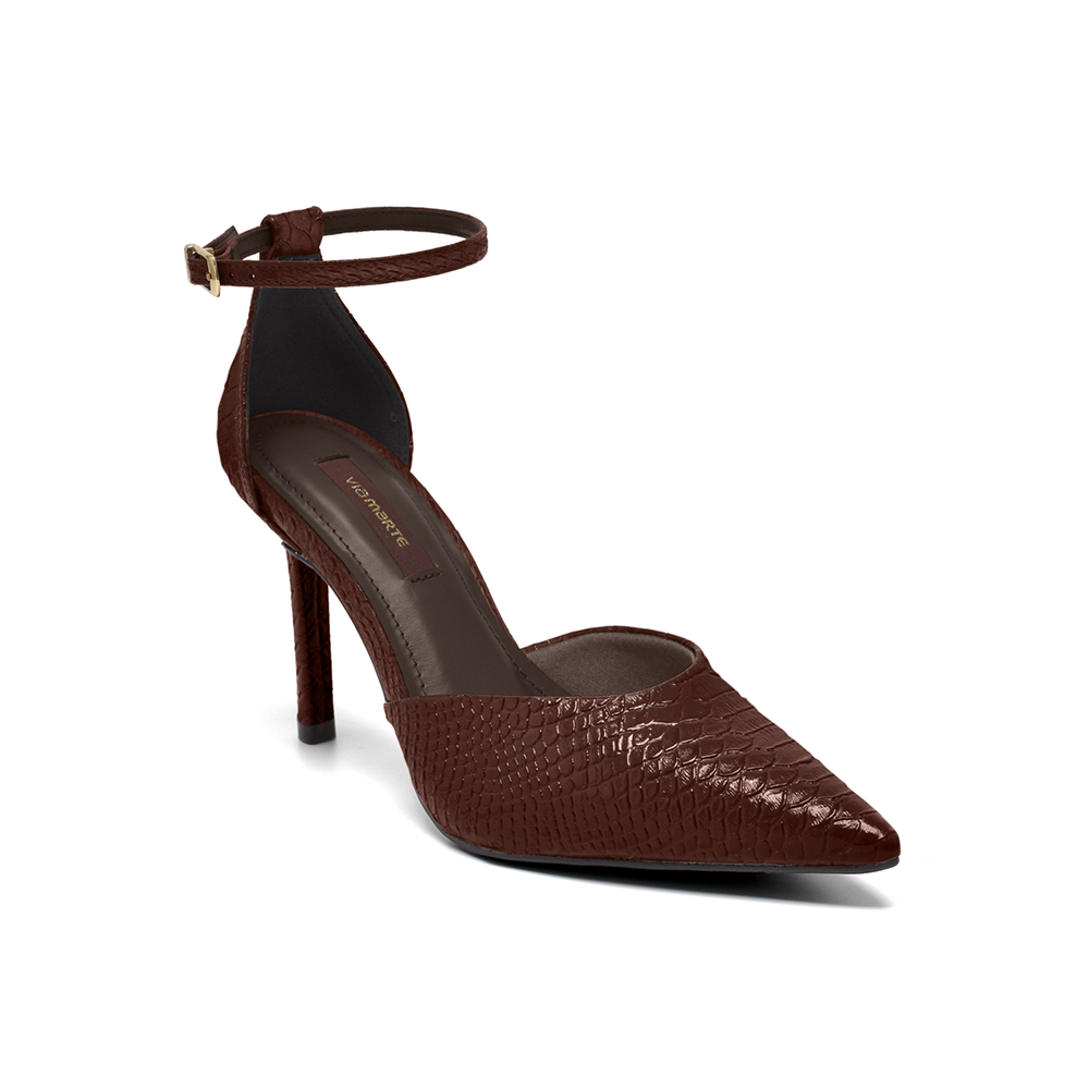 Zapato Via Marte 044024-01 Taco 9 Serpt Verniz