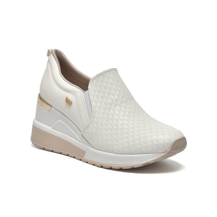 Zapatilla Via Marte 046002-03 Blanco Off Cuña 6