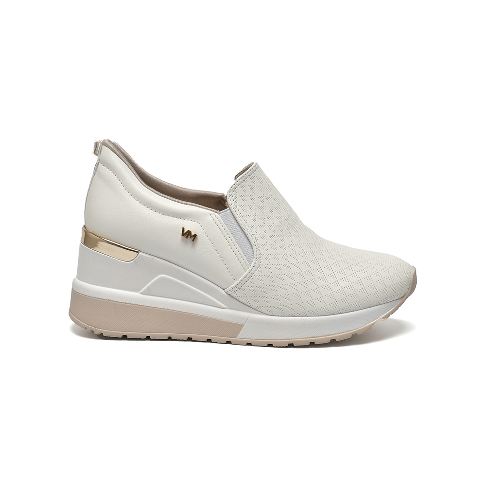 Zapatilla Via Marte 046002-03 Blanco Off Cuña 6