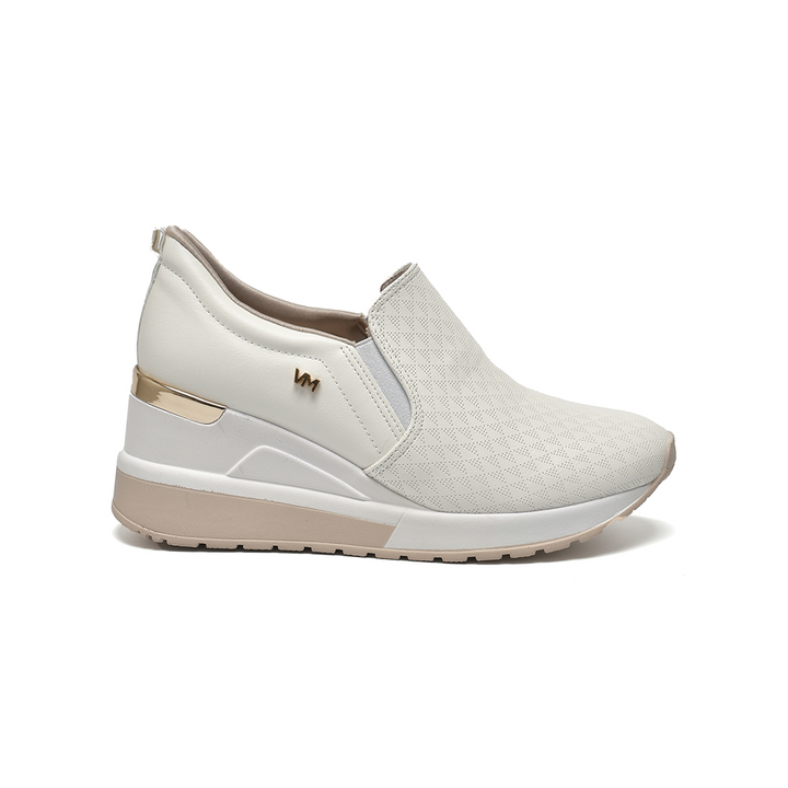 Zapatilla Via Marte 046002-03 Blanco Off Cuña 6