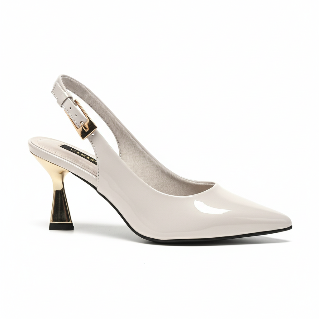 Zapato Via Marte 145012-04 Taco 8.5 Charol