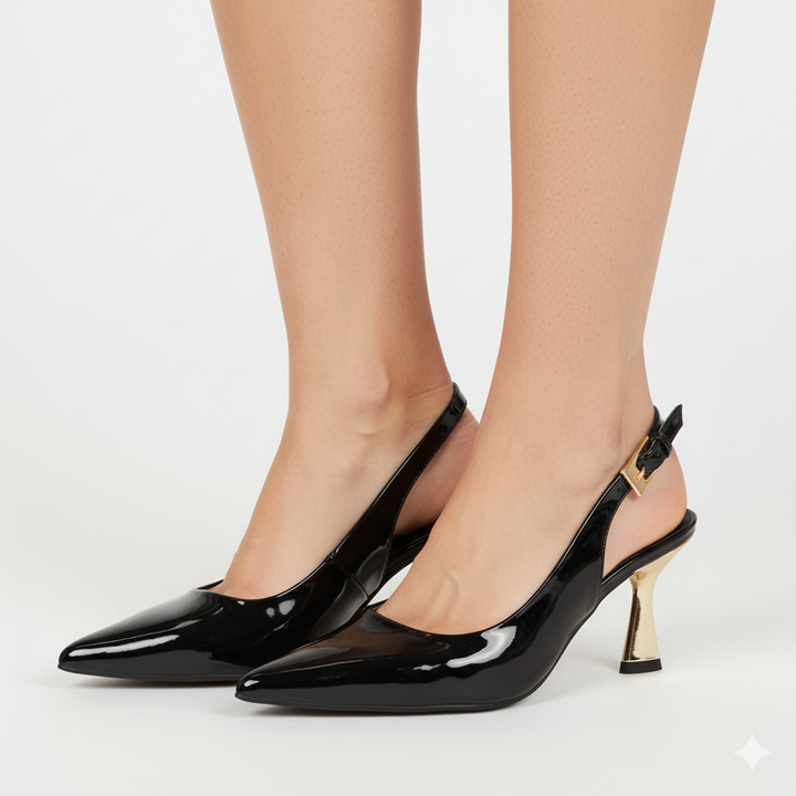 Zapato Via Marte 145012-04 Taco 8.5 Charol