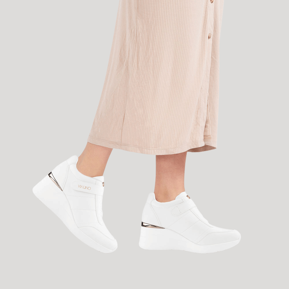 Zapatilla Via Uno H21583 Blanco