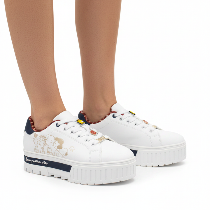 Zapatilla Snoopy FY059 Blanco - Detalle calzado