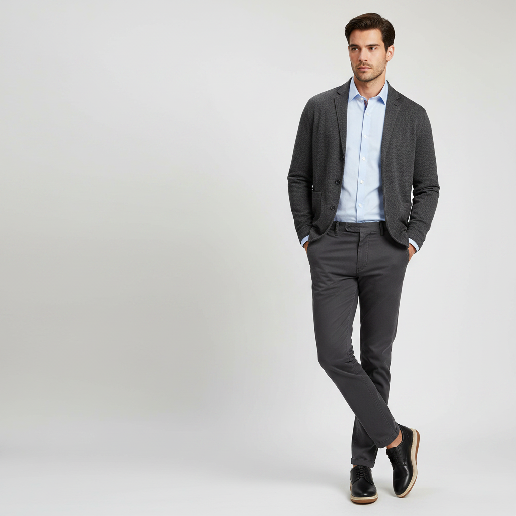 Zapato Calimod CP6001 Cuero Negro - Modelo completo