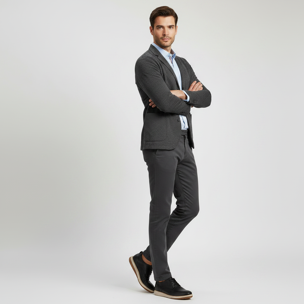 Zapato Calimod CYU001 - Modelo pose brazos cruzados